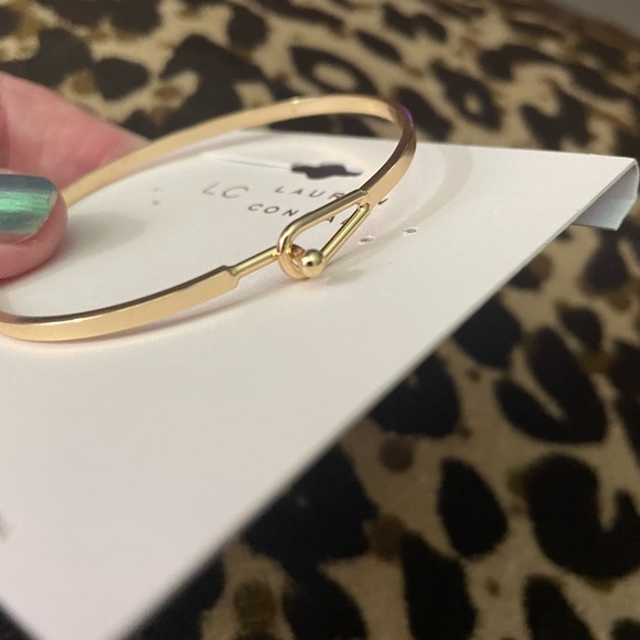 LC Lauren Conrad Gold Bangle Bracelet - Picture 4 of 6